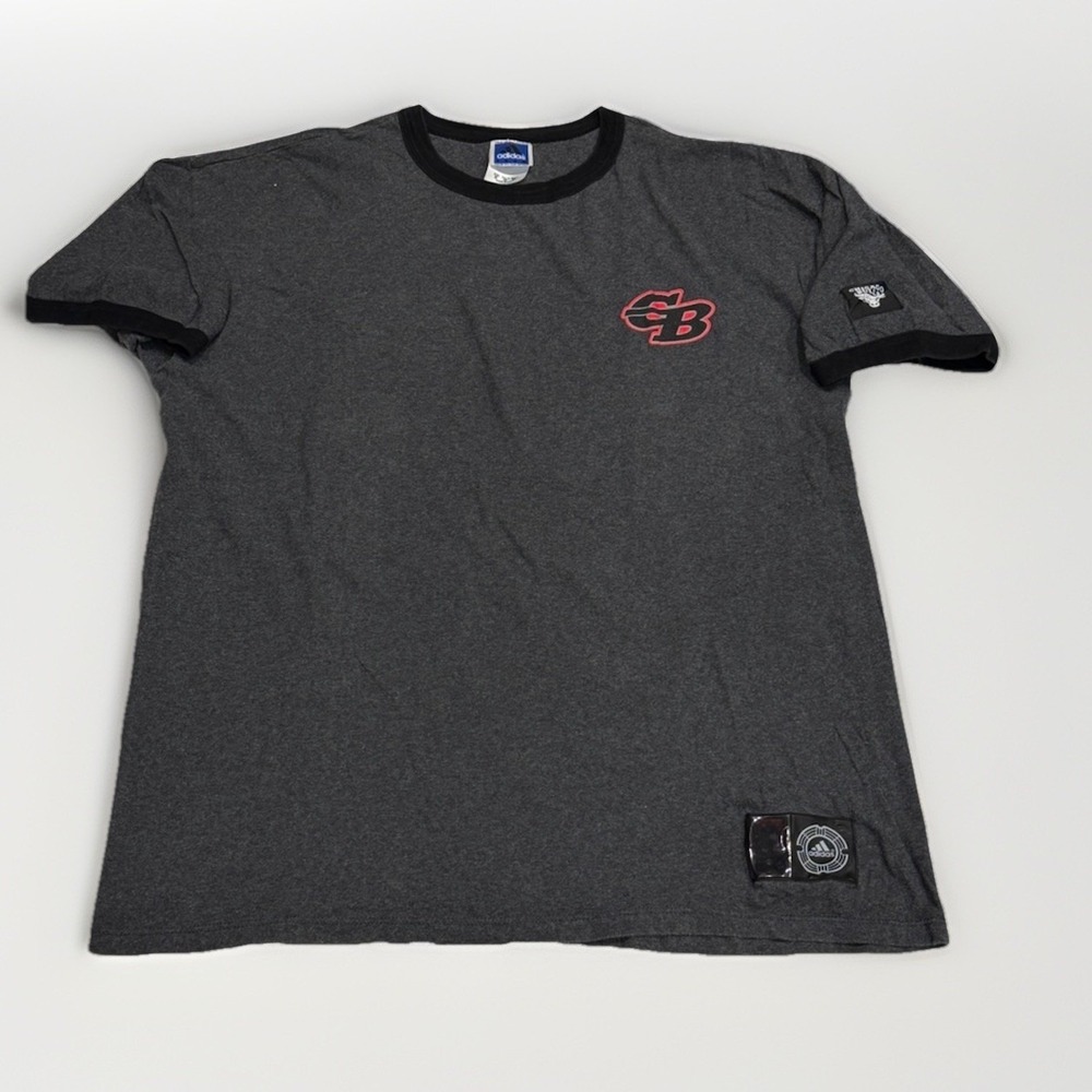 RARE 90s‎ Adidas Team True To The Athlete Chicago Bulls Cotton Shirt Men's XL